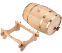 Baril à vin en bois décoratif d'usine, certifié FSC et BSCI, ornement de bar de mariage, fûts en bois