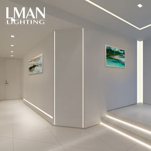 Alloggiamento canale muro a secco gesso Led alluminio profilo decorazione soffitto canale estrusione striscia di luce Led - Product Image 6