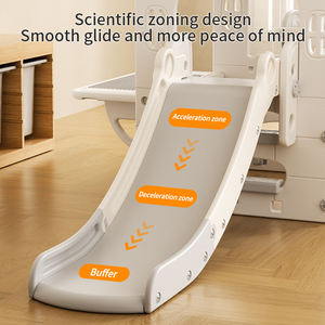 Feelkids Dream carpa casa de juegos parque infantil juguete de plástico bebé blanco columpio y tobogán para niños de interior - Product Image 3