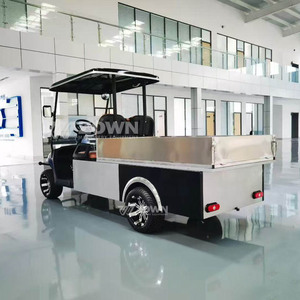 Chariot de golf électrique robuste en acier, véhicule utilitaire alimenté au lithium pour le transport et les travaux agricoles - Product Image 5