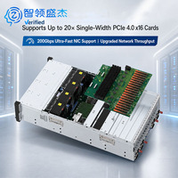 Serveur GPU en rack UniServer R5300 G5 4U avec jusqu'à 24 baies de disques durs pour le stockage et le prétraitement des données brutes d'IA