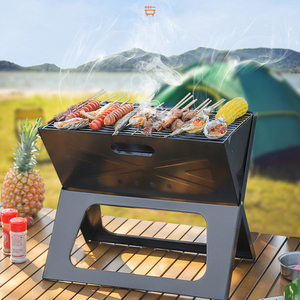 <span class=keywords><strong>Four</strong></span> de camping <span class=keywords><strong>en</strong></span> acier inoxydable à hauteur réglable à 60 ° pour barbecue pliable et robuste pour arrière-cour/talonnage/voyage <span class=keywords><strong>en</strong></span> plein air - Product Image 6