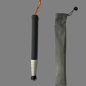 Canne télescopique Bailong blanche à 8 sections en alliage de titane épaissi pour la randonnée des aveugles - Product Image 1