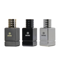Botol Parfum Kotak Hitam Matte Mewah Tebal Berbahan Berkualitas Tinggi dengan Logo Kustom 30ml 50ml 100ml Kosong untuk Cologne, Dilengkapi Kotak