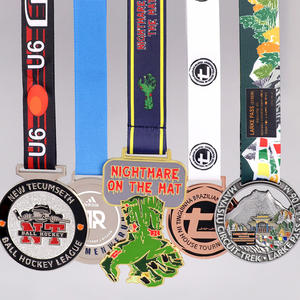 कस्टम धातु सादे लोगो पुरस्कार क्लासिक क्रिकेट पदक - Product Image 2