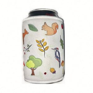 Housse de tasse en mousse néoprène avec base, manchon pour tasse à bière, protège-mains antigel, housses isolantes en caoutchouc pour bouteilles - Product Image 4