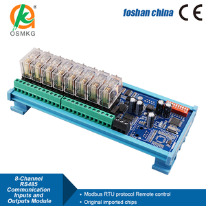 Oshangming 8DI 8DO RS485 DC12/24V Modbus RTU PLC HMI 스위치 수량 용 원격 IO 모듈 - Product Image 2