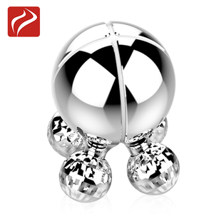 Unico Metallo A Forma di Argento Massaggiatore con Sfere di Massaggio Viso Roller Massager Del Corpo - Product Image 5