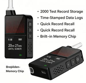 Éthylotest numérique portable Airsense H3 Pro 2026 avec technologie à pile à combustible et résolution BAC de 0,001 % - Product Image 2