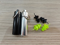 Bouchons d'oreilles en silicone imperméables à enfiler, réutilisables avec porte-clés et flacon pour la natation et le sommeil