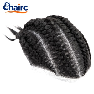 Sistema di trecce per capelli da <span class=keywords><strong>uomo</strong></span> senza colla, 100% capelli umani, facile applicazione senza colla per <span class=keywords><strong>uomo</strong></span> - Product Image 6