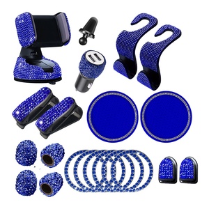 Full Set Car Interior Accessories Cellphone Holder , Car Charger, Valve Caps
