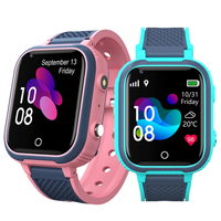 Montre connectée carrée 4G pour enfants avec GPS, WIFI, appel vidéo, étanche IP67, caméra, moniteur, tracker, carte SIM, réveil, télécommande
