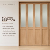 Porte pliante en bois, cloison de séparation, porte accordéon pour la maison, le bureau, le salon en Amérique du Nord, fabrication directe en usine, taille personnalisée