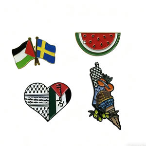 निः शुल्क मोल्ड शुल्क पैस्टेटिन मैप आकार लैपल पिन Aqsa मस्जिद नारंगी जैतून एनमेल पिन पैस्टेनियन धातु बैज के लिए - Product Image 2