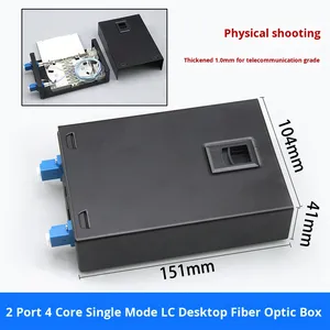 Boîtier de terminaison fibre optique mural 4/8 ports SC UPC/<span class=keywords><strong>LC</strong></span>/ST, connecteur fibre optique 48 cœurs montable en rack, distribution optique FTTH - Product Image 2