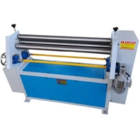 Machine à cintrer les tôles à prix abordable, électrique, à 3 rouleaux, pour aluminium et acier inoxydable, avec moteur et engrenages de construction