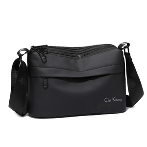 Sac bandoulière en cuir pour homme, sac en nylon tendance 2026, sac décontracté pour étudiant, sac d'affaires élégant pour homme - Product Image 6