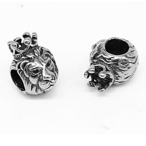 yunnique Stainless Steel Lion Head <b>Spacer</b> Beads For Bracelet Making DIY Jewelry Accessories - Product Image 5