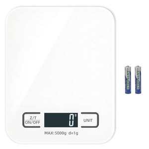 Báscula Digital Electrónica de Alimentos de Alta Precisión para el Hogar, Resistente al Agua, con Batería, de Acero Inoxidable, 5 kg, 10 kg, 1 g, para Cocina - Product Image 1