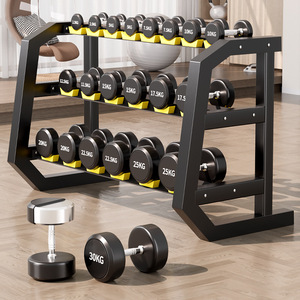 Support d'haltères commercial à trois couches 10 paires 12 paires 15 paires banc et support de stockage en gros - Product Image 3