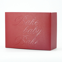 Caja de Regalo de Cartón Rígido Roja Personalizada con Laminado Mate y Embalaje de Papel Premium