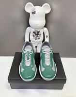 Chaussures de sport décontractées pour hommes en cuir, tendance American Cup, nouvelle collection, avec empeigne en maille cousue