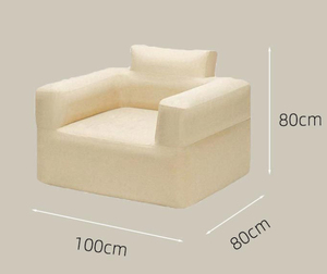 Custom Single Air <b>Sofa</b> Eco-friendly PVC <b>Inflatable</b> Couch Chair White Modern Design Living Room Bedroom Portable <b>Sofa</b> Park - Product Image 2