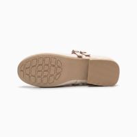 Chaussures Mary Jane pour femmes, bout rond, talon épais, en PU, double bride, nœud, logo personnalisé, faible MOQ, vente en gros pour usage décontracté – Fabrication OEM/ODM