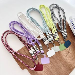 Tracolla a tracolla a corda lunga intrecciata per cordino telefonico donne ragazze - Product Image 2