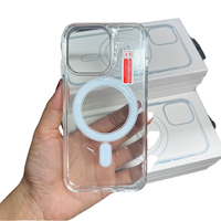 Usine En Gros Transparent Aimant Fort Clair Cas pour iPhone 11 12 13 16 Pro Max Sans Fil De Charge Acrylique Cas Magnétique