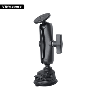 1.5" AMPS Hole Diameter Twist Lock Suction Cup Windshield Mount with Round Base and Arm for Tablet Compatible with Ram Mount - Product Image 4