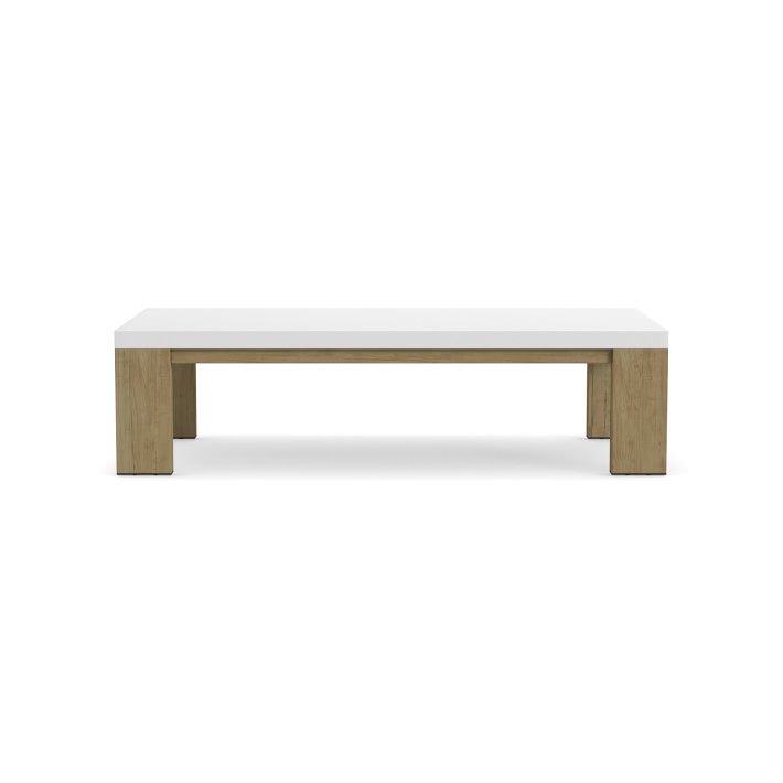 Table hotel wood patio furniture garden outdoor teak fiberstone coffee table