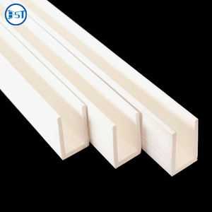Profil de lampe LED extrudé en <span class=keywords><strong>PVC</strong></span> personnalisé, type <span class=keywords><strong>U</strong></span> et C, canal LED, extrusion plastique, profil UPVC - Product Image 3