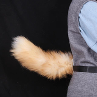 Accessoires de cosplay renard : Queue sexy DIY 40 cm en vraie fourrure, unisexe pour adultes, à porter à la taille, pour jeu de rôle, fabrication usine