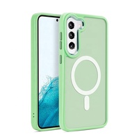 WOWCASE 2024 Nouvelle tendance Luxe Matte Skin Feel Absorbeur magnétique Coque de téléphone Convient pour Samsung S23 S23 s24 Plus S23 s24 Ultra