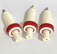 Connecteur de prise banane haute tension de type ovale croisé de 4 mm, 10 kV à 30 kV, connecteur de borne de test à montage sur panneau