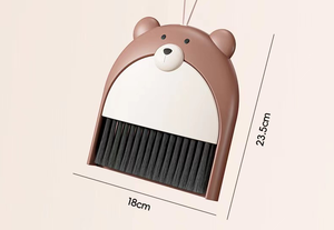 ชุดไม้กวาดและที่ตักผงไม้และที่ตักผงสำหรับใช้ในบ้านไม้กวาดหมีตัวเล็กและที่ตักผงสำหรับในบ้านไม้กวาดหมีตัวเล็กและที่ตักผง - Product Image 2