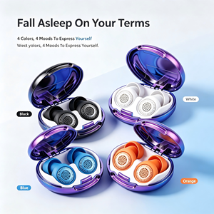 Bouchons d'oreilles en silicone de qualité alimentaire pour le sommeil, ensemble cadeau, réutilisables, respirants, pour la réduction du bruit, logo personnalisé, MOQ disponible - Product Image 2