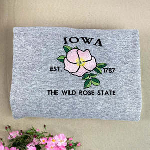 Ohio State Sweatshirt ou sweat à capuche brodé Gift - Est 1803 Red Carnation Flower - Product Image 5