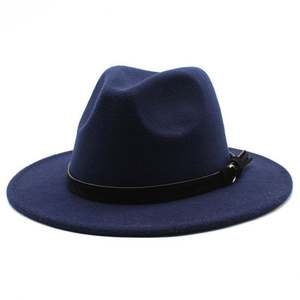 Sombrero Fedora Panamá Negro de Ala Ancha a Rayas para Hombre, Ideal para Eventos de Iglesia, Fiestas de Otoño e Invierno, Moda Casual para Exteriores, Venta Caliente Personalizada - Product Image 4