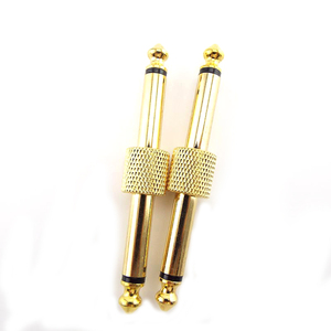 Conector macho dorado de 6,35mm, pedales de efecto de guitarra de Metal duradero, piezas de instrumentos de cuerda de Audio <span class=keywords><strong>Mono</strong></span>, accesorios - Product Image 3