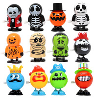 Ensemble de jouets à remonter d'Halloween, Dents de fantôme sauteuses, Sorcière étrange et Jouets fantaisie à grands yeux pour fêtes