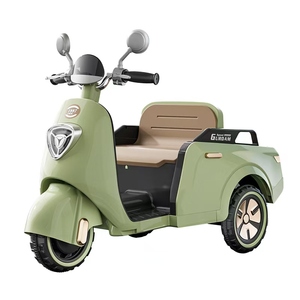 Оптовая продажа, детская ручная Ручка вращения, электрический мотоцикл с батарейкой, Детская электрическая игрушка, трехколесный мотоцикл, автомобиль - Product Image 2