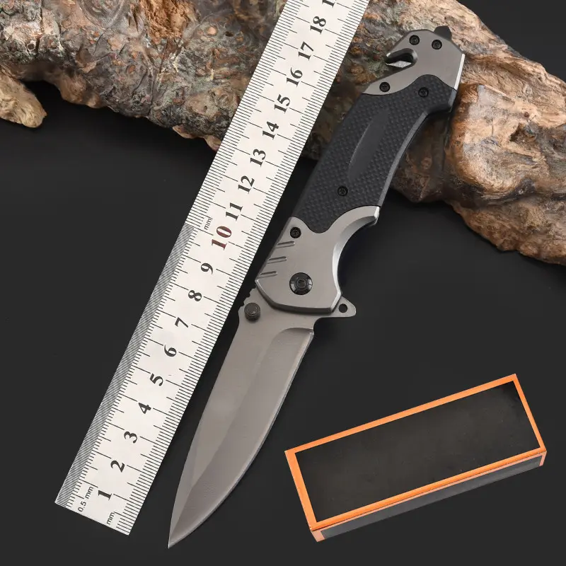 Распродажа, черный складной карманный нож с алюминиевой ручкой, тактический боевой нож для выживания