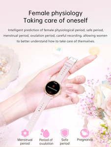 <span class=keywords><strong>2026</strong></span>畅销女性粉色AMOLED屏幕智能手表BT呼叫心率健身跟踪器新设计运动铝安卓 - Product Image 3