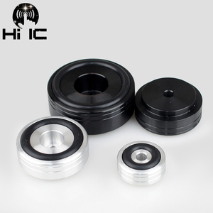 Amplificateur de haut-parleur Audio <span class=keywords><strong>HIFI</strong></span>, lecteur CD, alliage d'aluminium/caoutchouc amortisseur de choc, tampons de pieds, support de Vibration, pointes d'isolation, 4 pièces - Product Image 1
