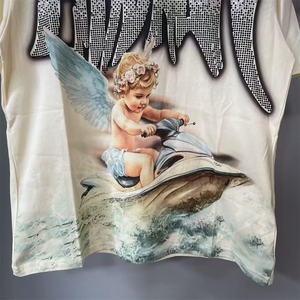 Misto emozione diamante angelo Beige a maniche corte t-shirt da <span class=keywords><strong>uomo</strong></span> <span class=keywords><strong>abbigliamento</strong></span> <span class=keywords><strong>di</strong></span> <span class=keywords><strong>marca</strong></span> - Product Image 5