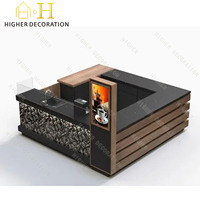 Design d'intérieur haut de gamme sur mesure pour café, kiosque à café, mobilier de café, vente en gros, vitrine de présentation pour boutique de bubble tea