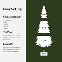 Sapin de Noël floqué pré-éclairé de 1,8 m, sapin d'épinette réaliste et mince avec 250 LED blancs chauds et multicolores et télécommande